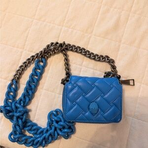 Kurt Geiger Vibrant Blue Quilted Mini Bag